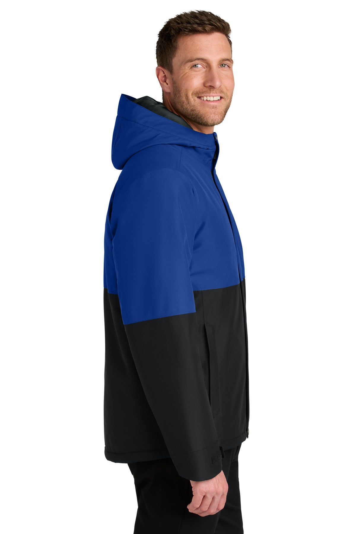 TRy/DpBlk Port Authority Insulated Heavy Ripstop Jacket J721