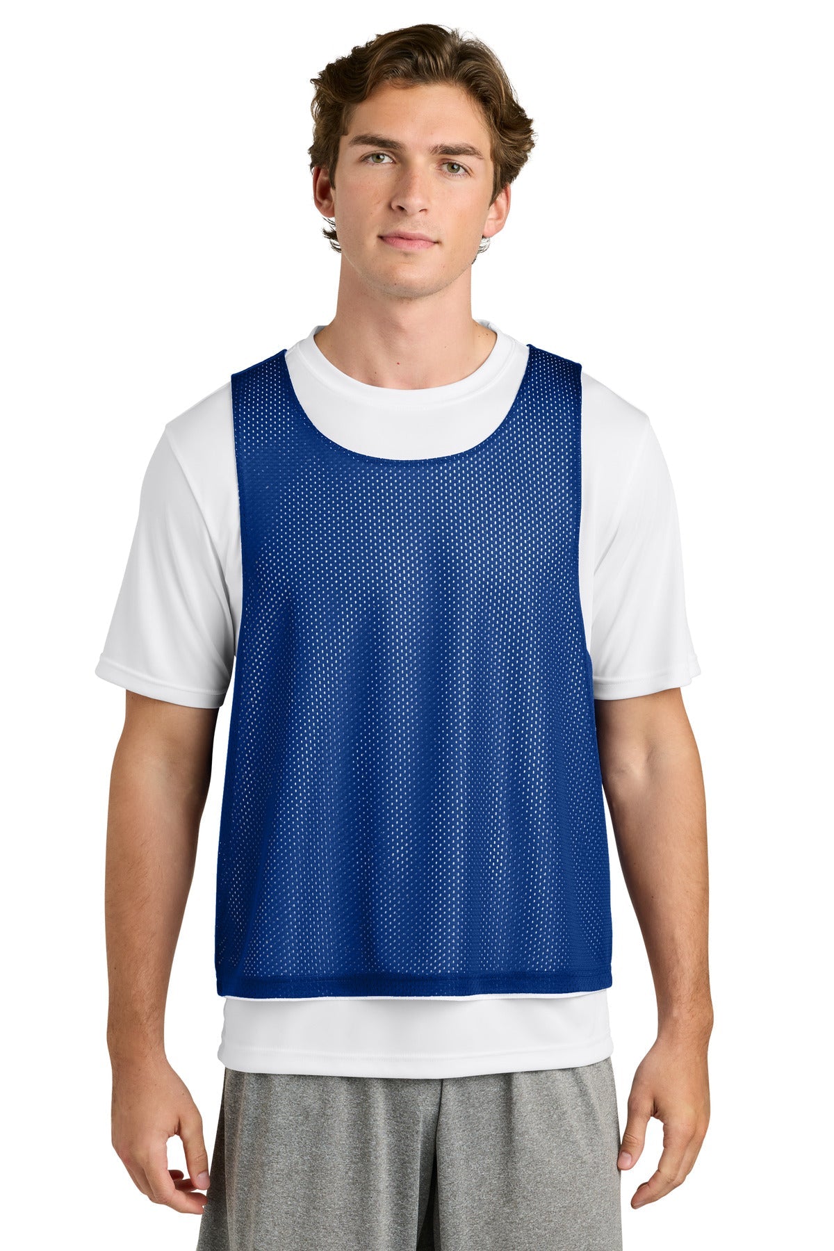 TRy/White Sport-Tek Lacrosse Reversible Pinnie ST512
