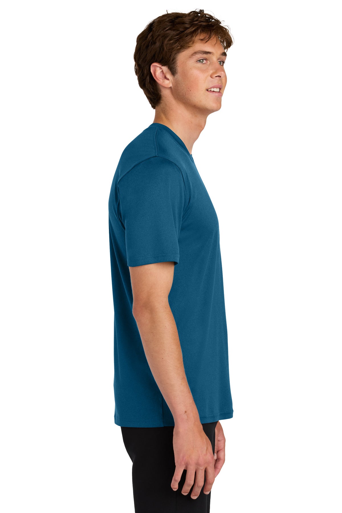VgSapphire Port & Co Heather Performance Tee PC390