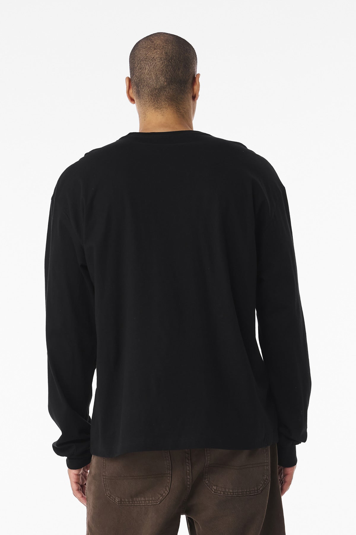 VtgBlack BELLA+CANVAS Unisex 6-Ounce Heavyweight Long Sleeve Tee BC3511