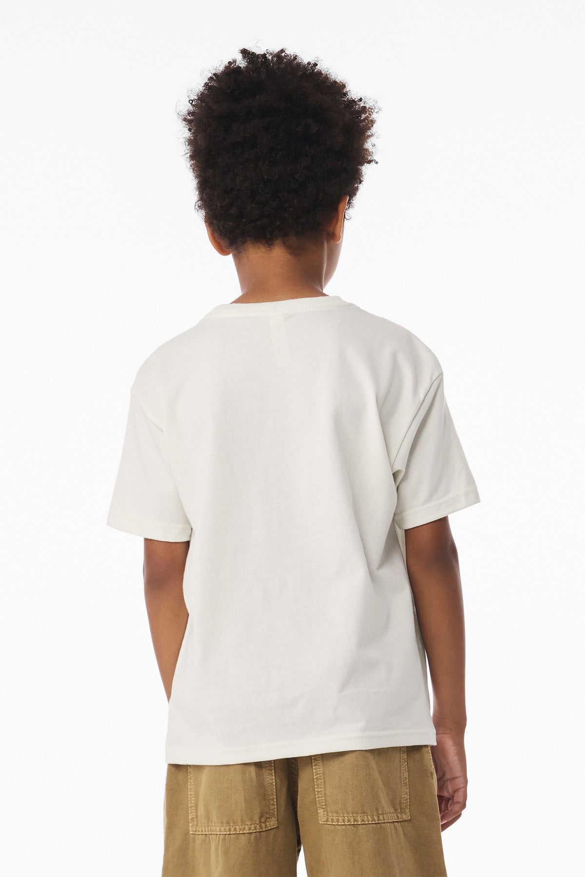 VtgWhite BELLA+CANVAS Youth 6-Ounce Heavyweight Tee BC3010Y
