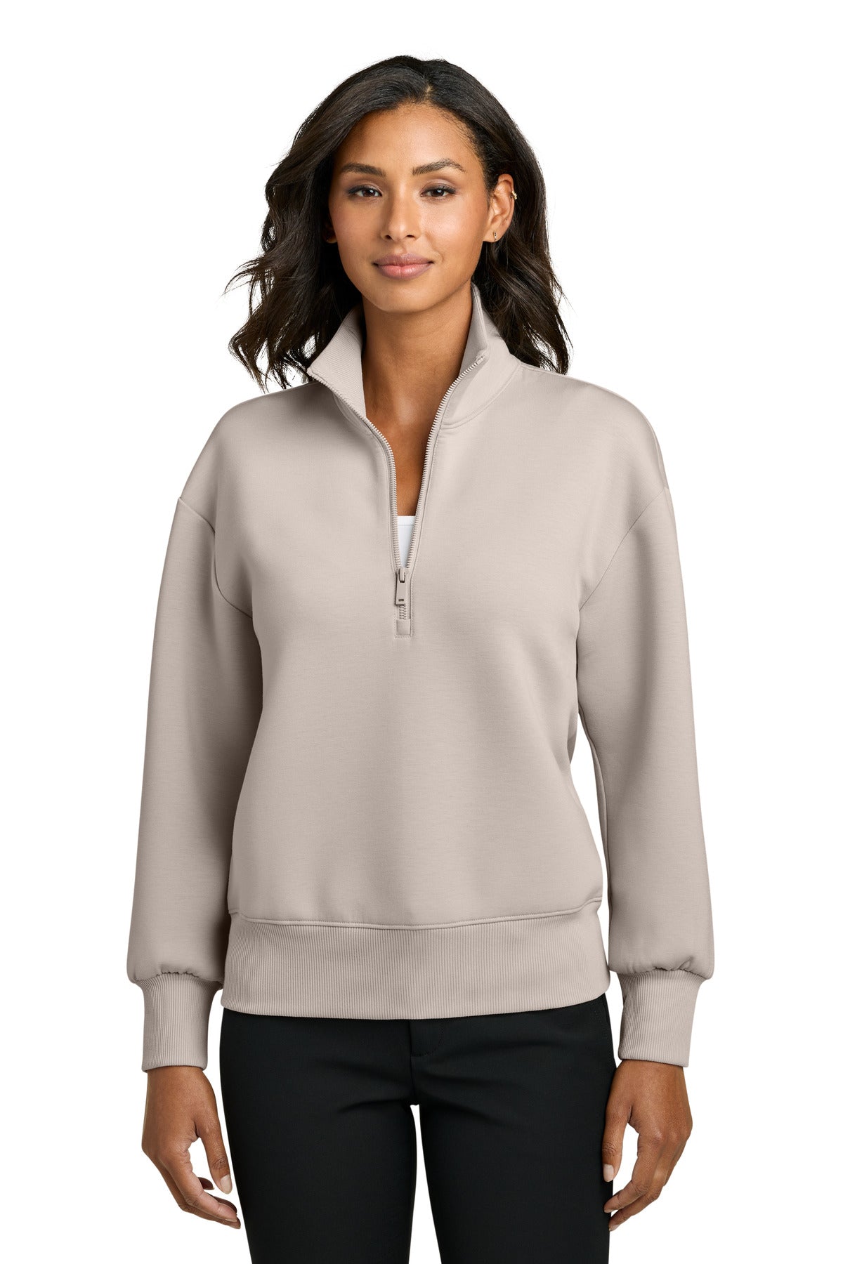 WarmQuartz Mercer+Mettle Women's Soft Spacer 1/4-Zip MM3101