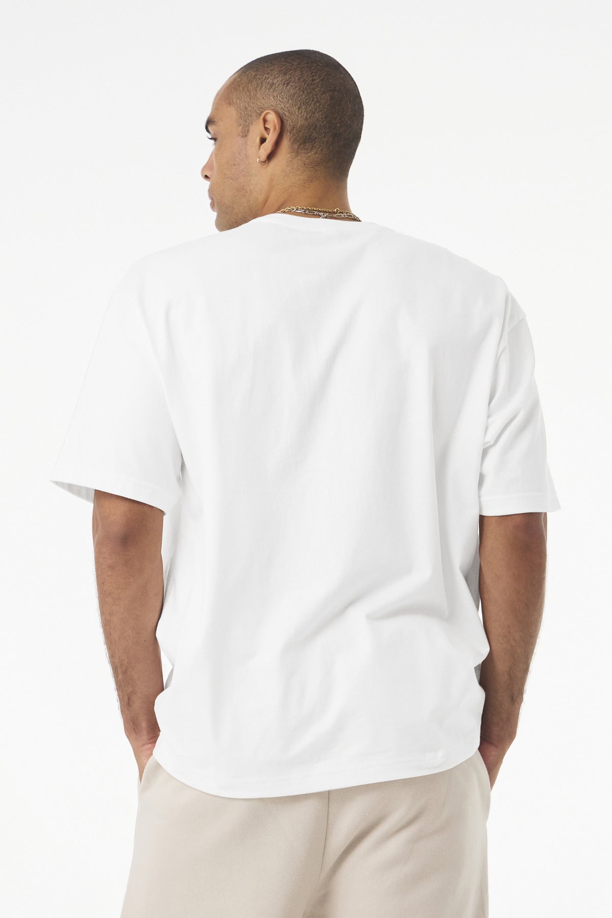White BELLA+CANVAS Unisex 7.5-Ounce Heavyweight Tee BC4610