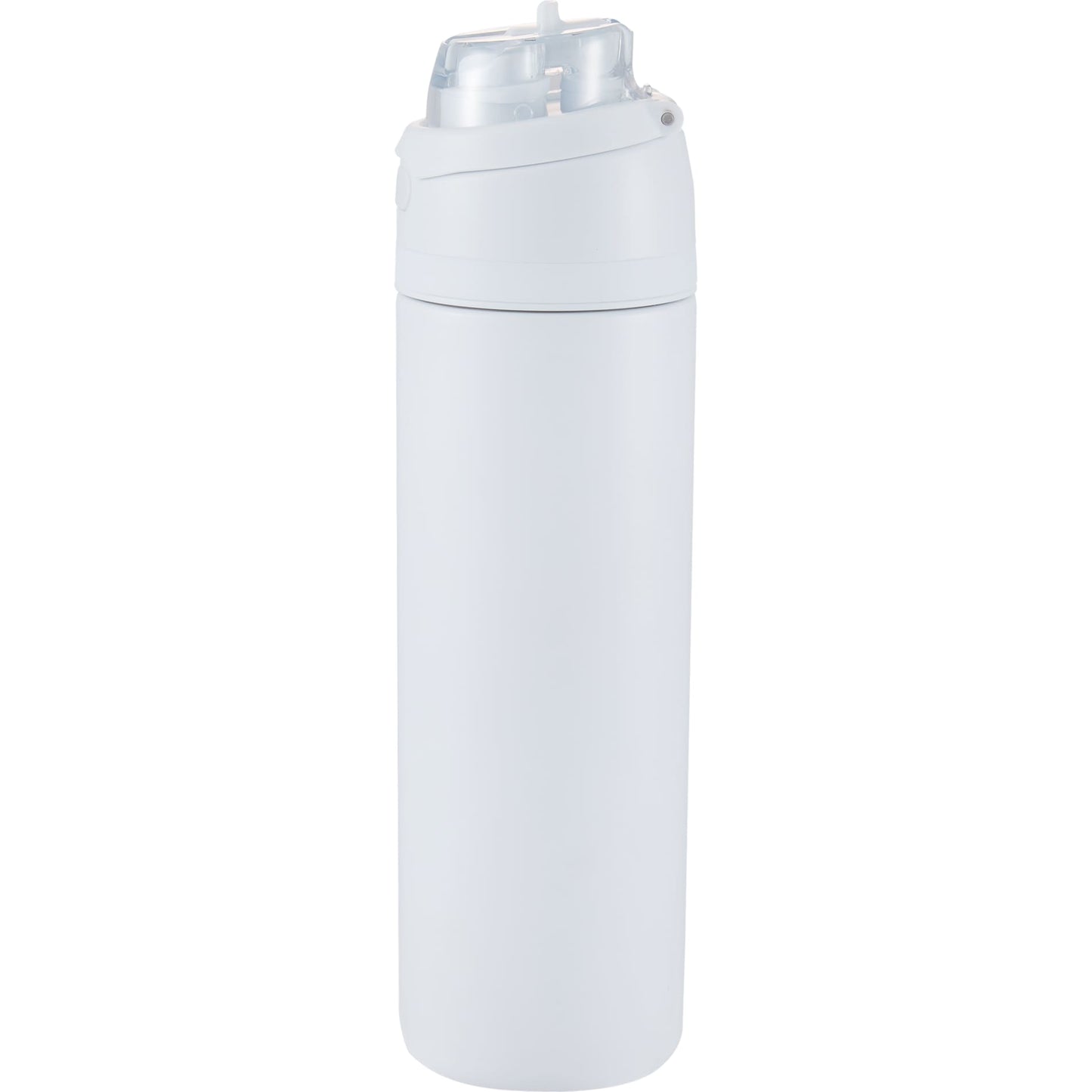 White Elvin 28oz Recycled Stainless Flip Straw Bottle plain