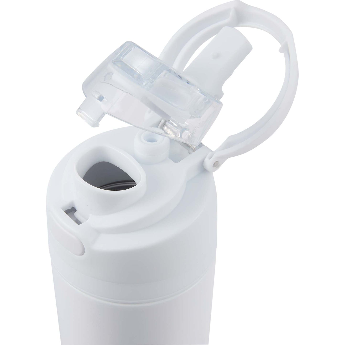 White Elvin 28oz Recycled Stainless Flip Straw Bottle plain