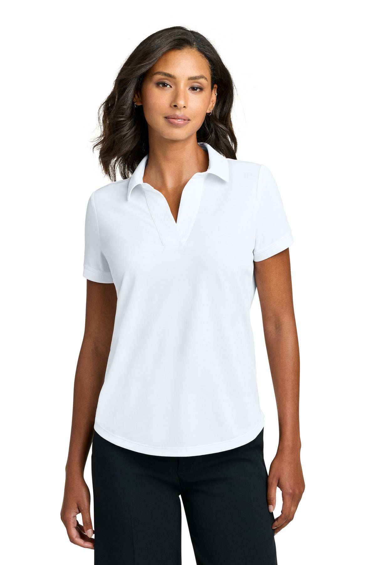 White Mercer+Mettle Women's Everyday Performance Polo MM1031
