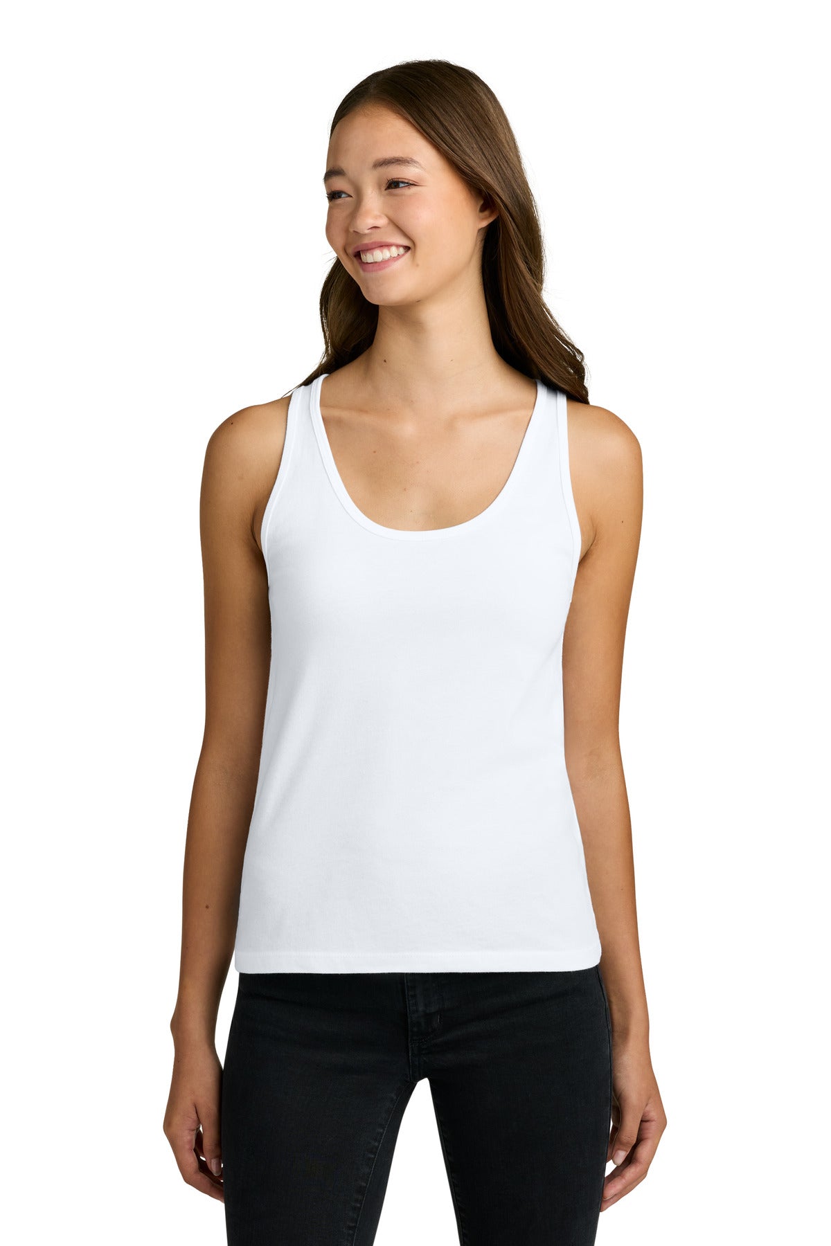 White Next Level Apparel Women's Cotton Tank NL3933