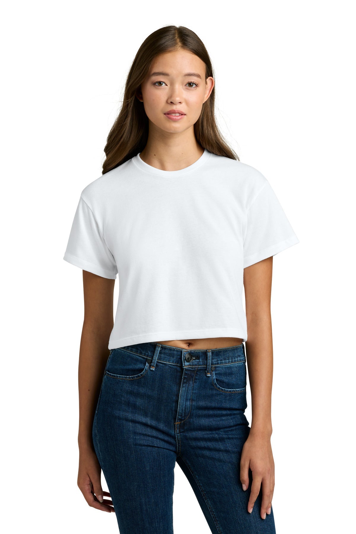 White Next Level Apparel Women's Ideal Crop Top NL1580