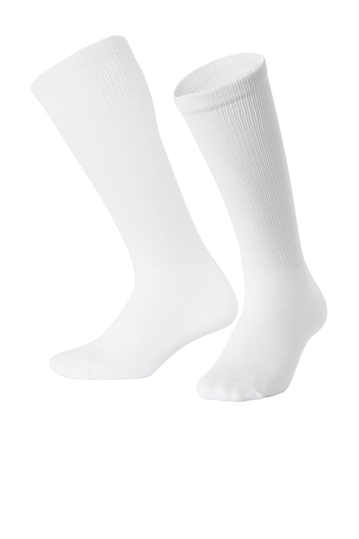 White Sport-Tek All Sport OTC Socks STA05
