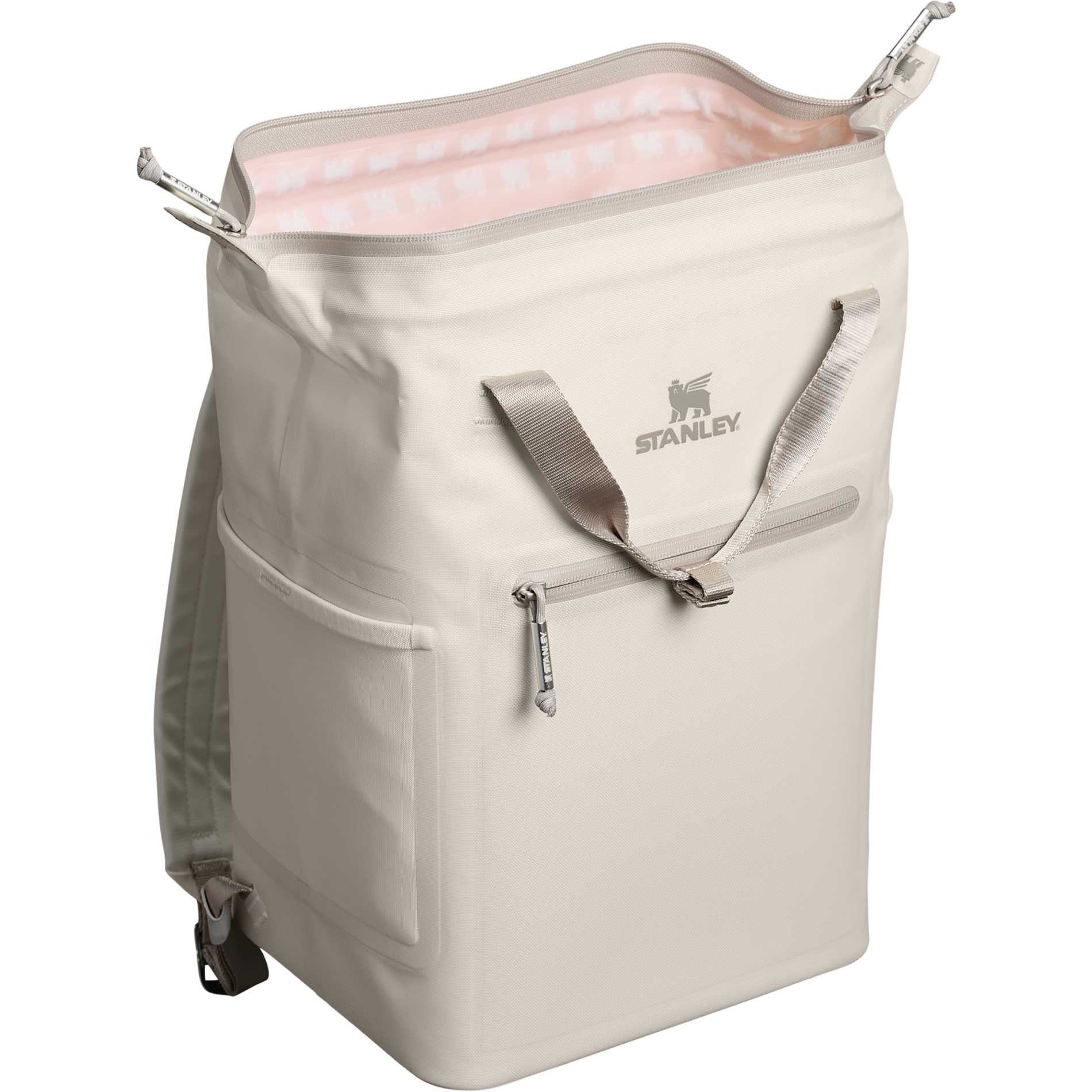 White Stanley Madeline Mini 20 Can Cooler Backpack plain