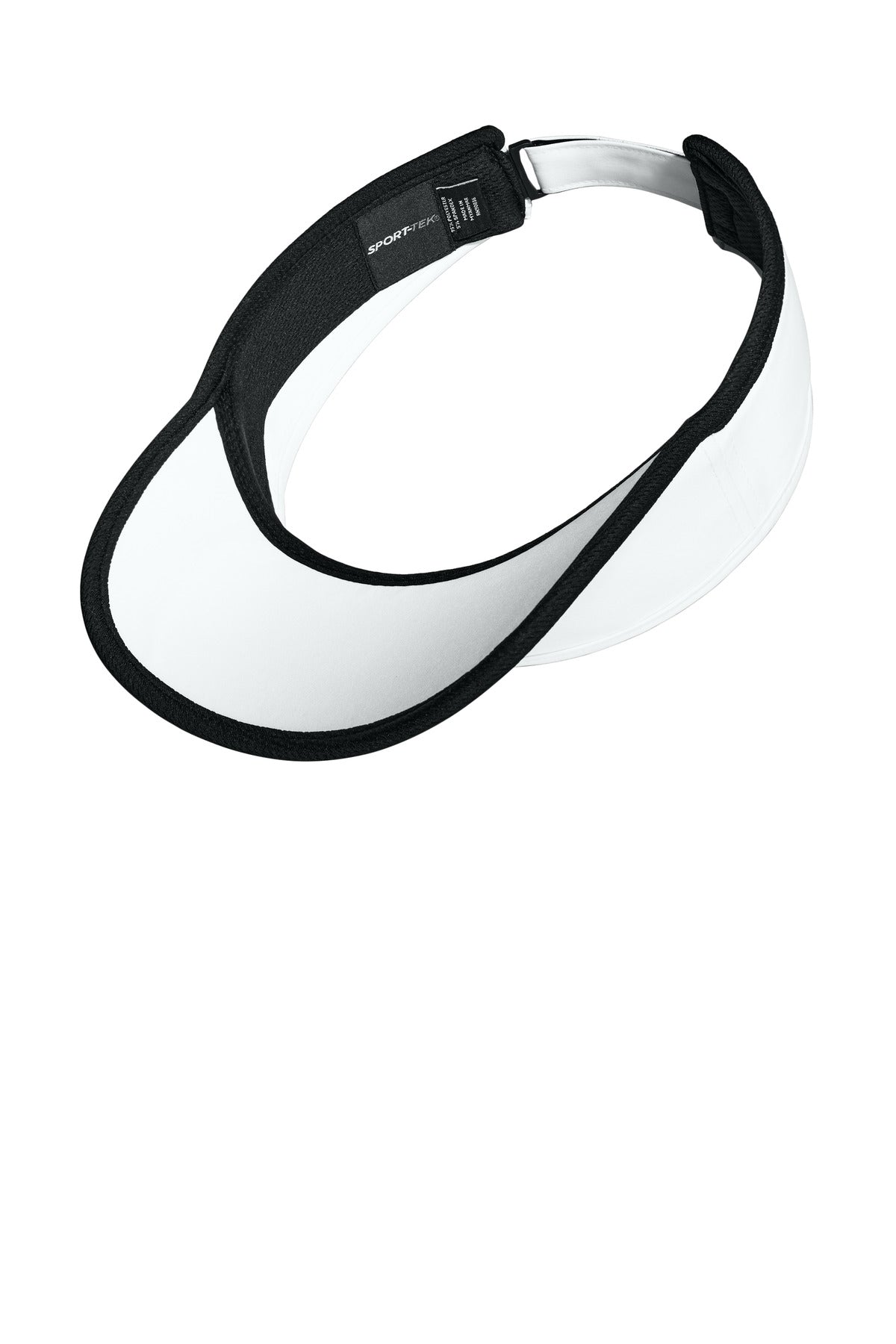 White/Blk Sport-Tek Repeat Visor STC57