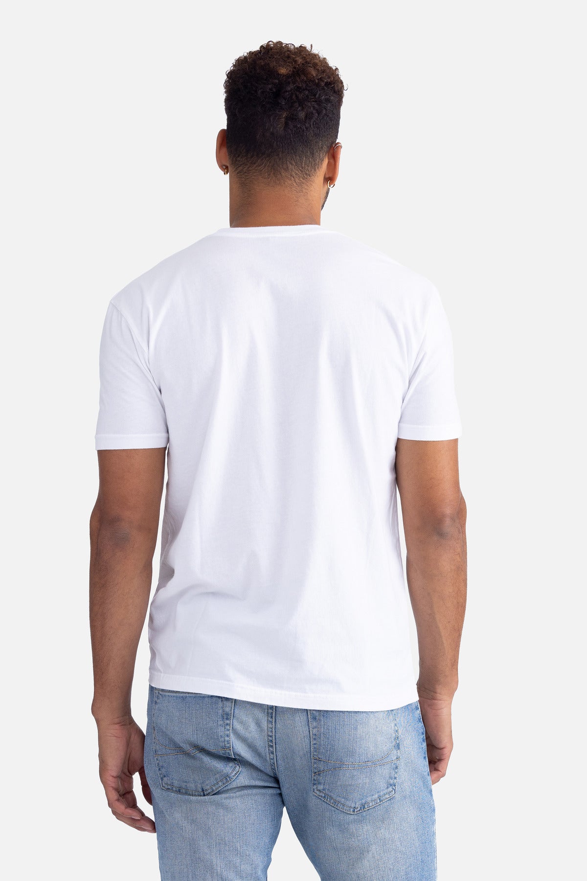 WshdWhite Next Level Apparel Soft Wash Cotton Tee NL3600SW