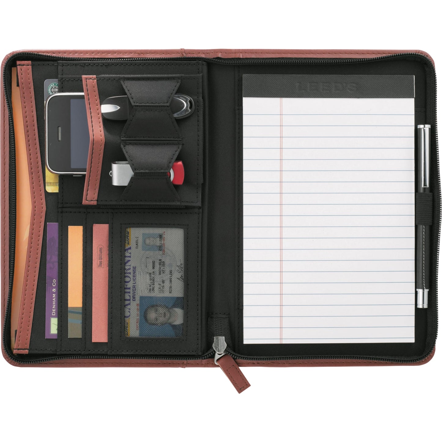 Pedova™ Jr. Zippered Padfolio w FSC® Mix Paper