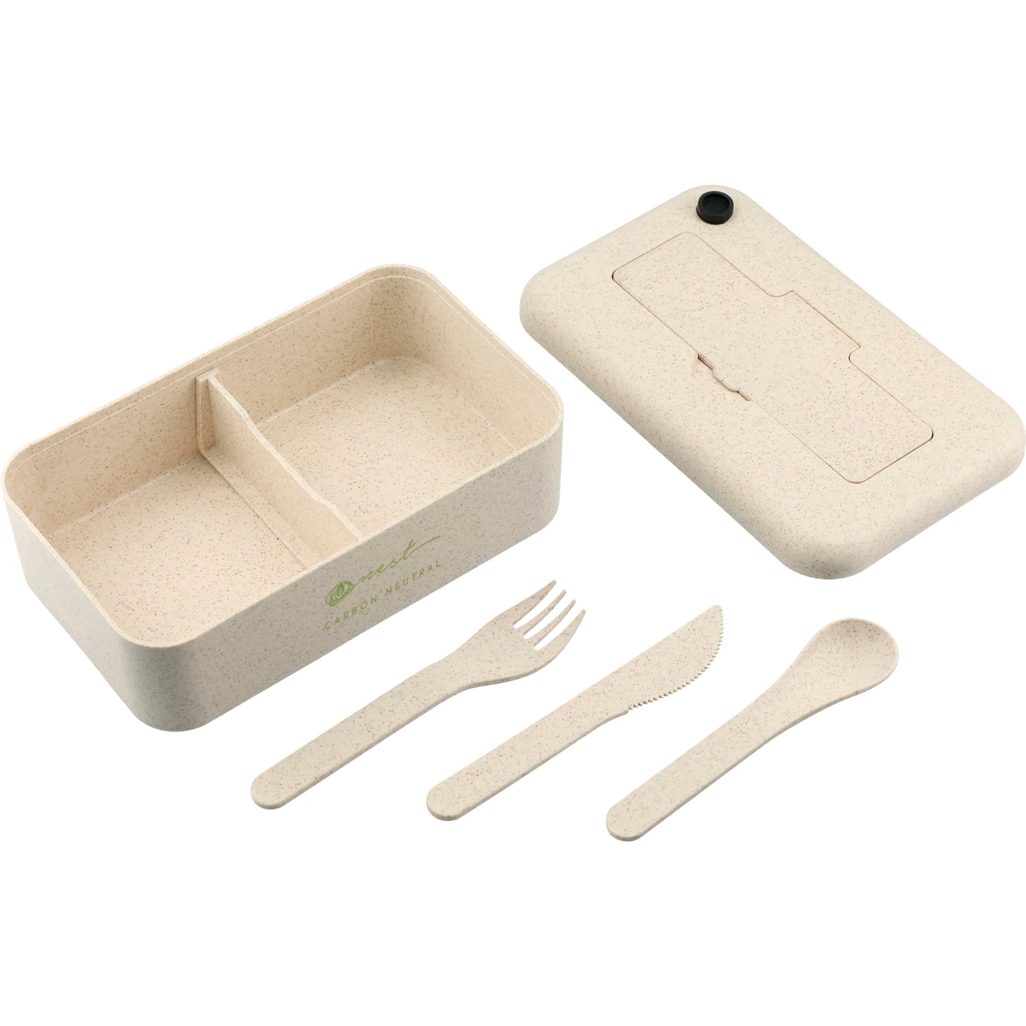 Bamboo Fiber Lunch Box with Utensils