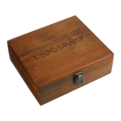 LEDGERWAY Graze Wood and Metal Wine Set