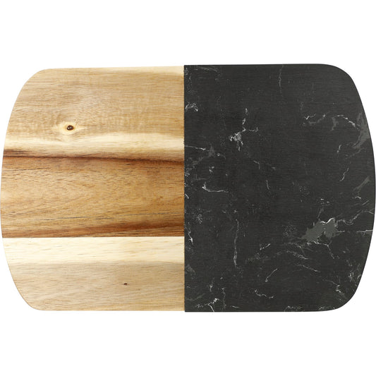 Black Marble Cheese Board Set with Knives