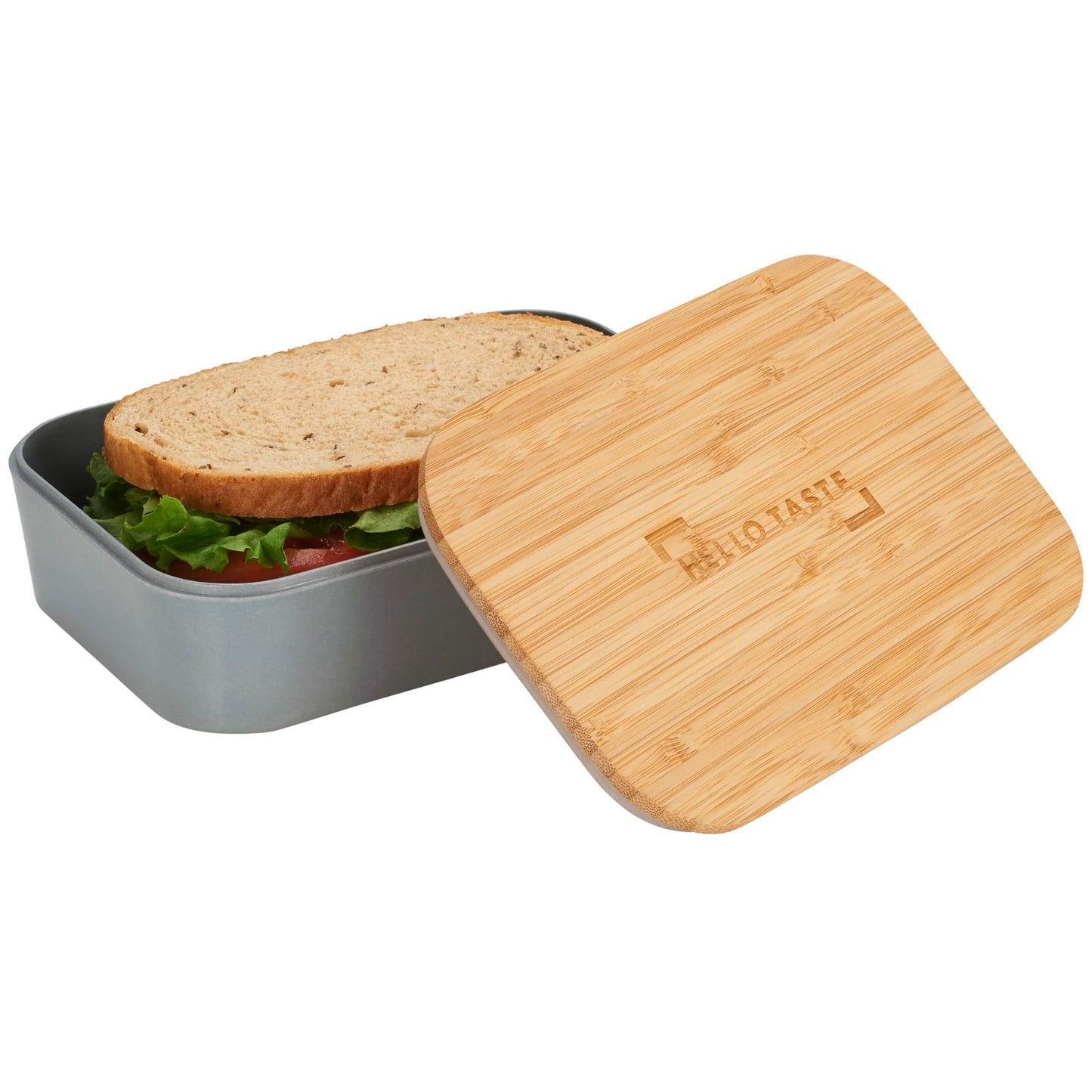 Bamboo Fiber Lunch Box with Cutting Board Lid