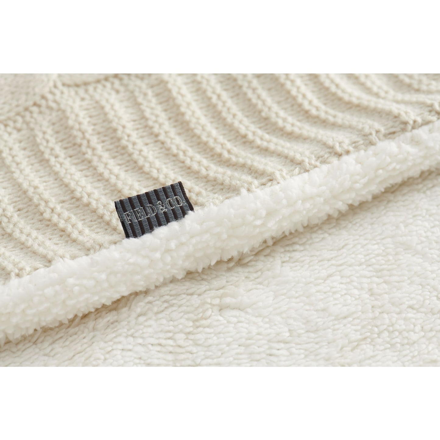 Field & Co.® Cable Knit Sherpa Blanket