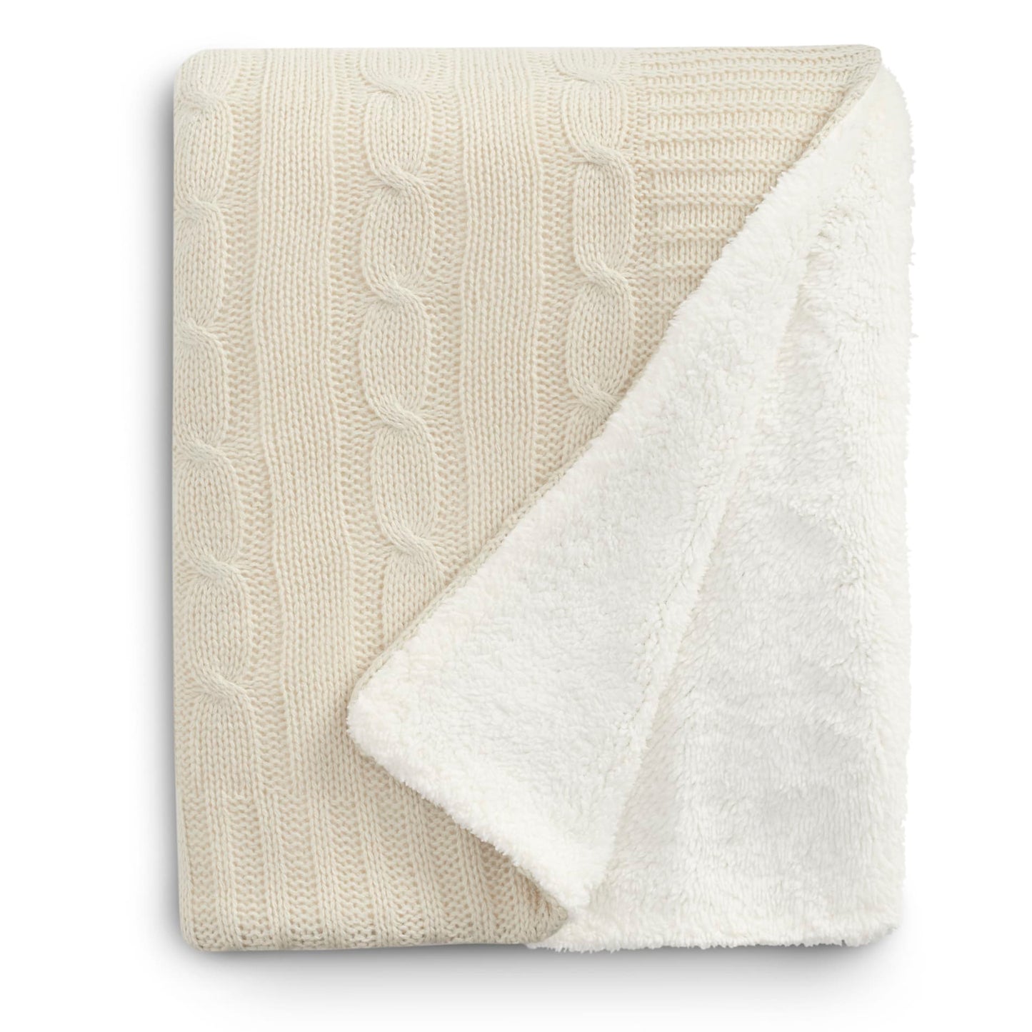 Field & Co.® Cable Knit Sherpa Blanket
