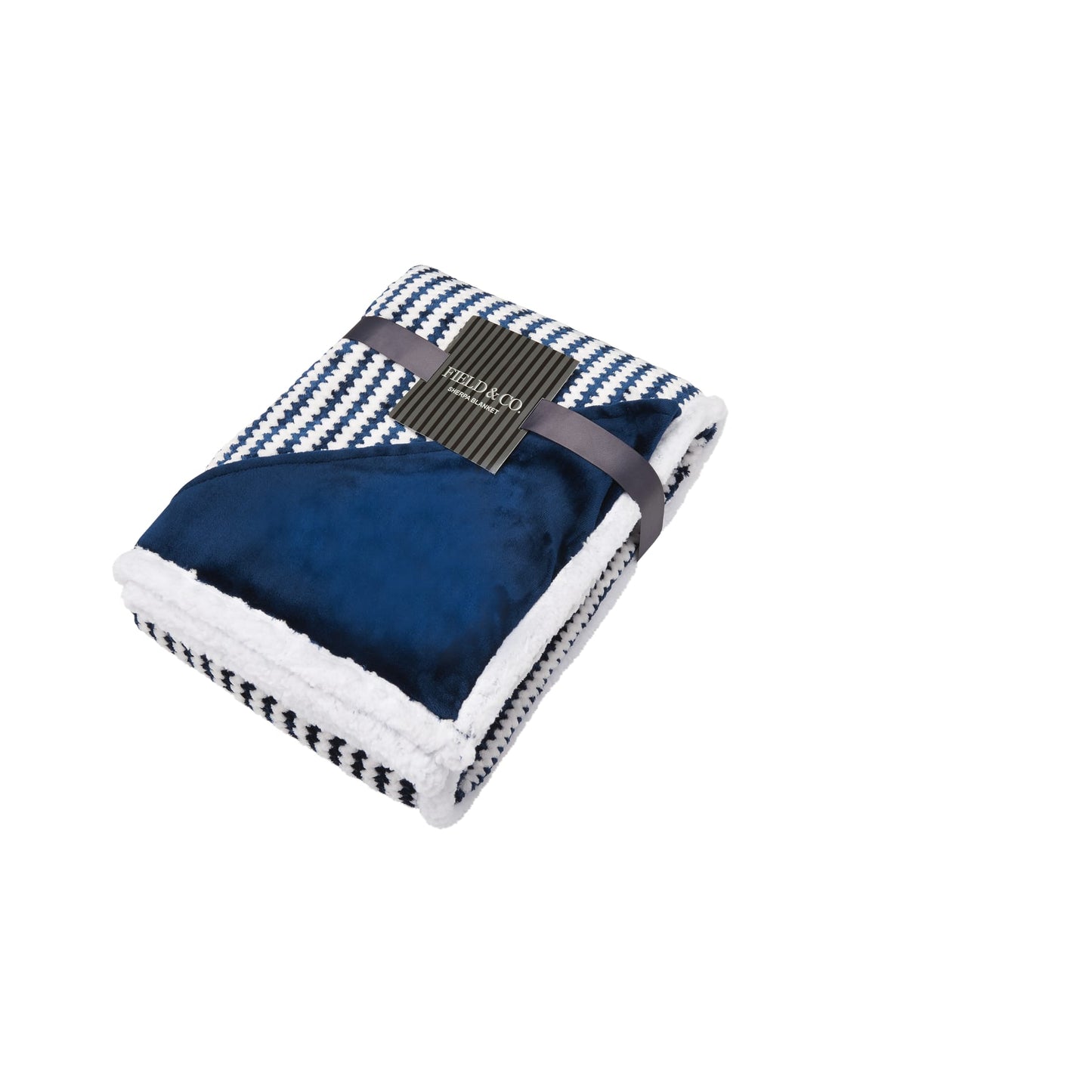 Field & Co.® Chevron Striped Sherpa Blanket