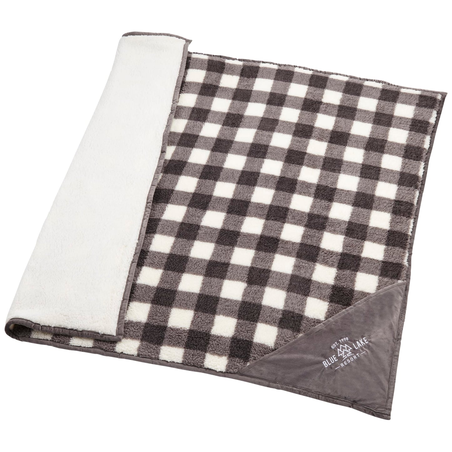 Field & Co.® Double Sided Plaid Sherpa Blanket