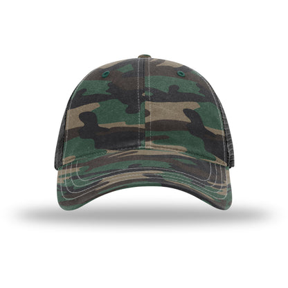 Richardson® Garment Washed Printed Trucker Cap