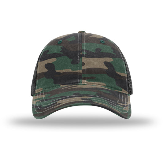 Richardson® Garment Washed Printed Trucker Cap