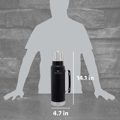 Stanley® Legendary Classic Bottle 48oz 1.5 qt Wide Mouth with Leakproof Cup Lid