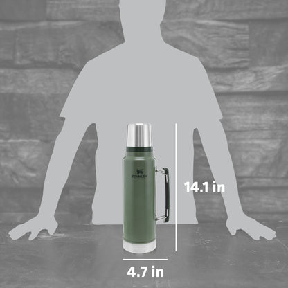 Stanley® Legendary Classic Bottle 48oz 1.5 qt Wide Mouth with Leakproof Cup Lid