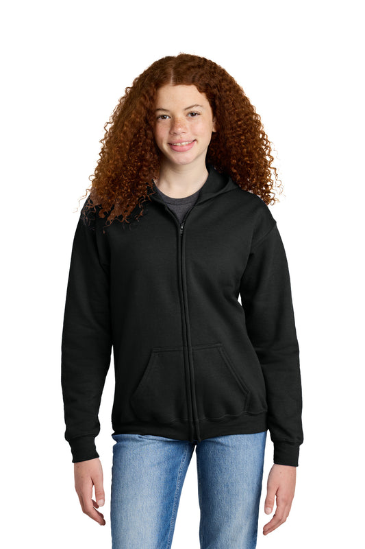 Gildan® Youth Heavy Blend Full-Zip Hooded Sweatshirt
