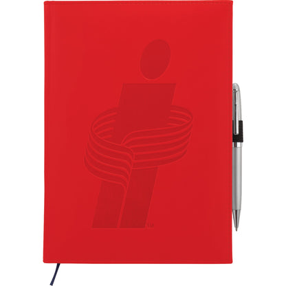 7" x 10" FSC® Mix Pedova™ Large Bound Journal with Deboss Logo