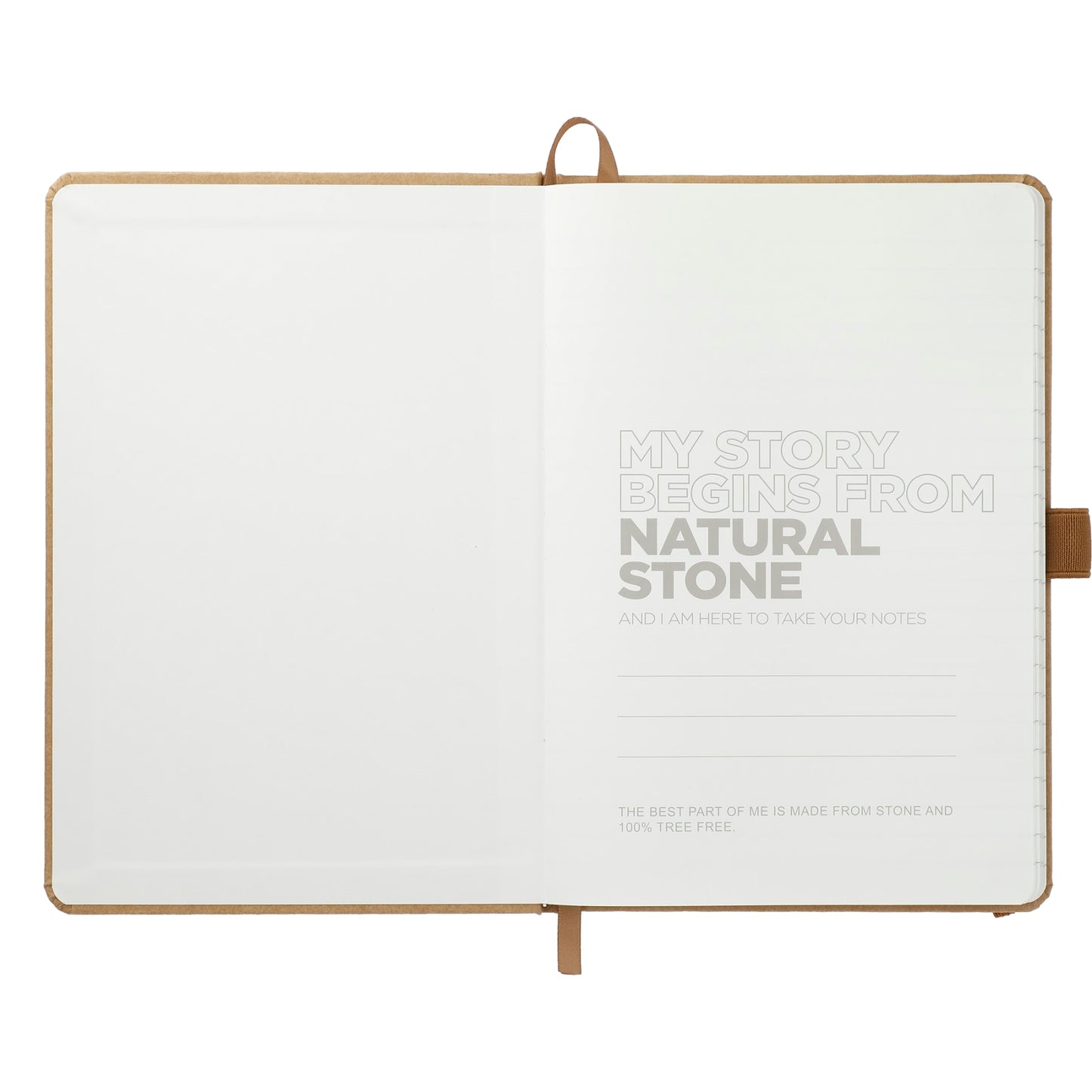 5.5" x 8.5" Washable Kraft Stone Bound Journal