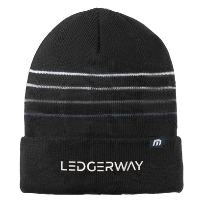 LEDGERWAY TravisMathew Striped Cuffed Beanie