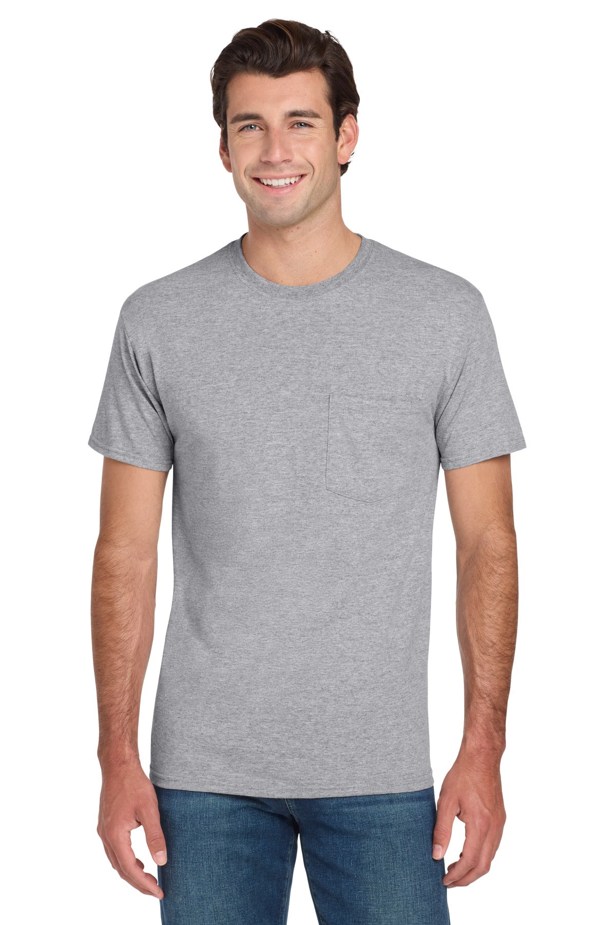 Jerzees® - Dri-Power® 50/50 Cotton/Poly Pocket T-Shirt