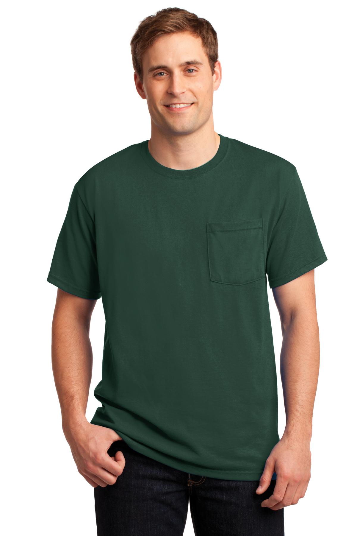 Jerzees® - Dri-Power® 50/50 Cotton/Poly Pocket T-Shirt