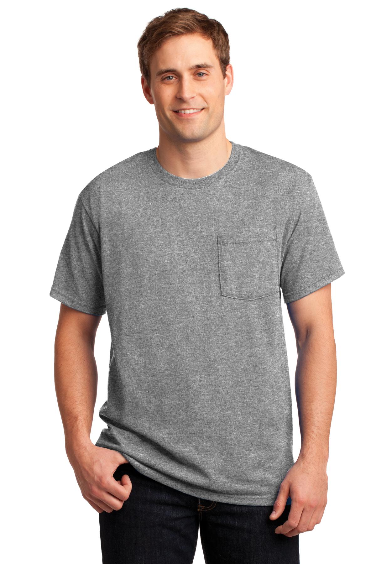 Jerzees® - Dri-Power® 50/50 Cotton/Poly Pocket T-Shirt