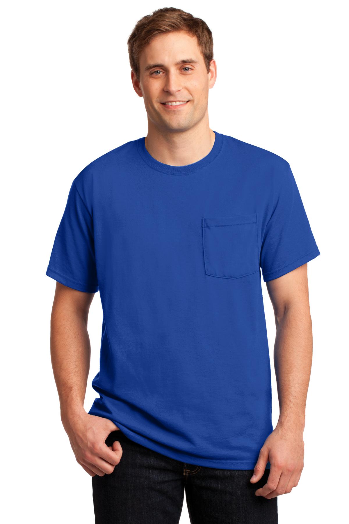 Jerzees® - Dri-Power® 50/50 Cotton/Poly Pocket T-Shirt