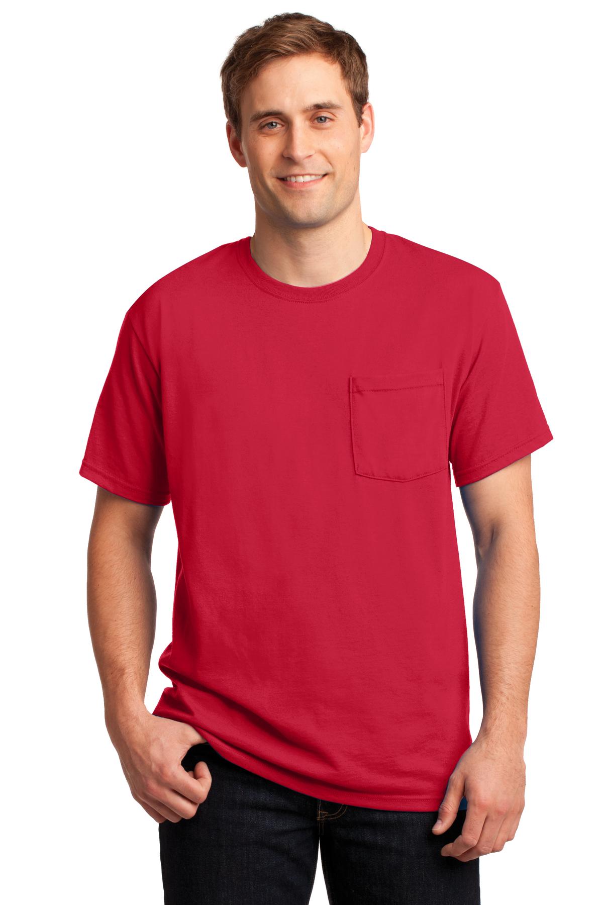 Jerzees® - Dri-Power® 50/50 Cotton/Poly Pocket T-Shirt