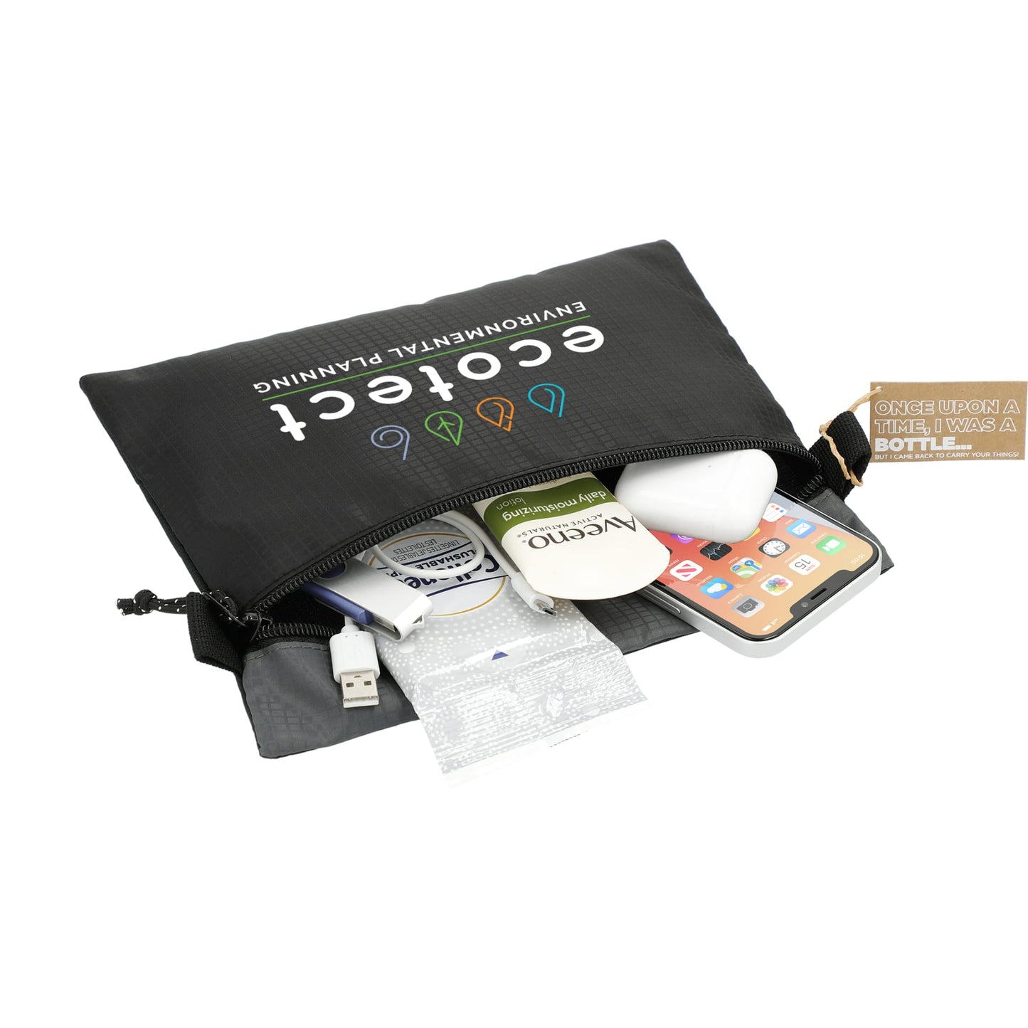 NBN Trailhead Recycled Zip Pouch with Full Color Print