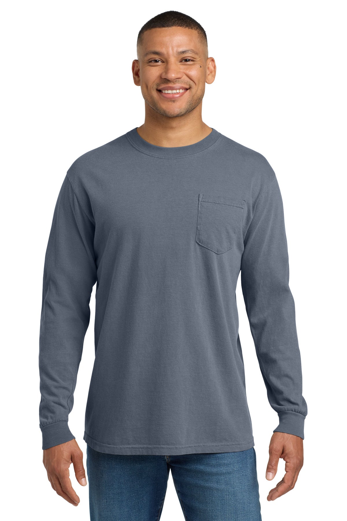 COMFORT COLORS® Heavyweight Ring Spun Long Sleeve Pocket Tee