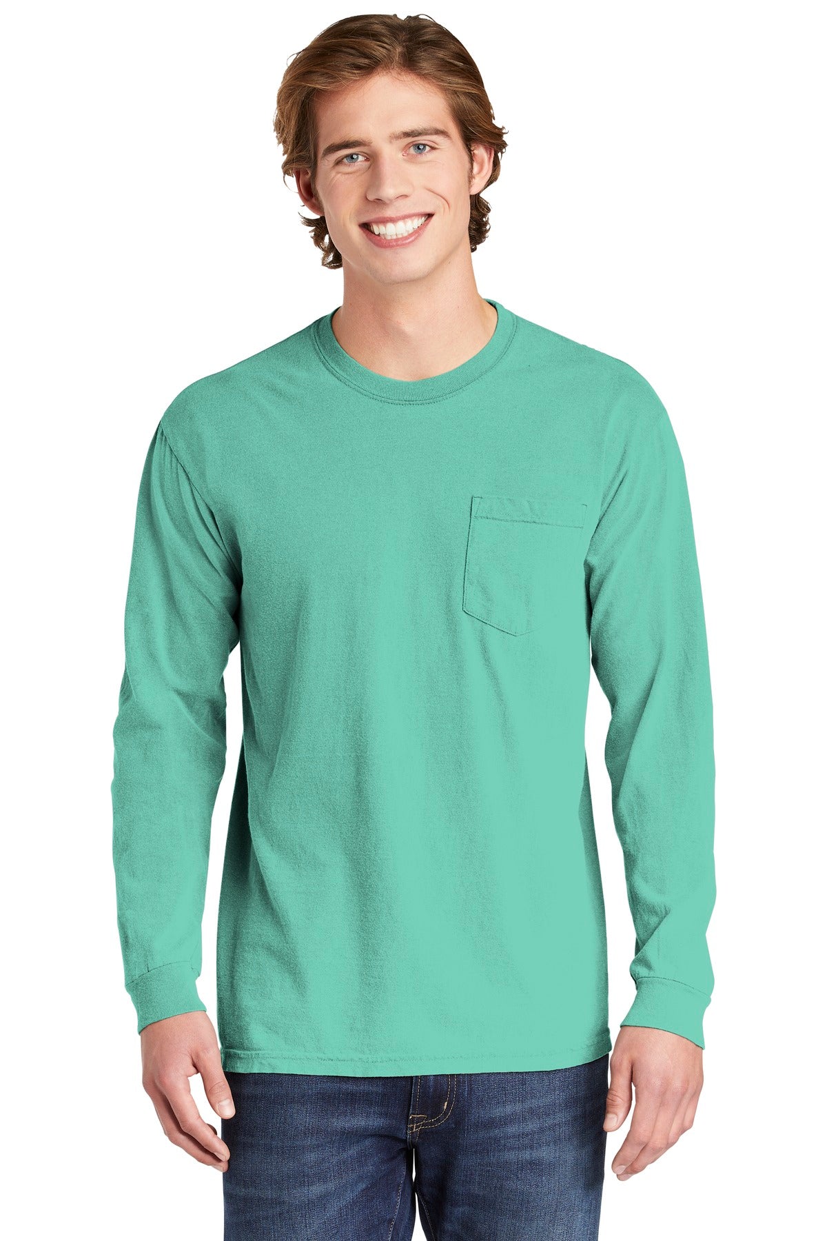 COMFORT COLORS® Heavyweight Ring Spun Long Sleeve Pocket Tee