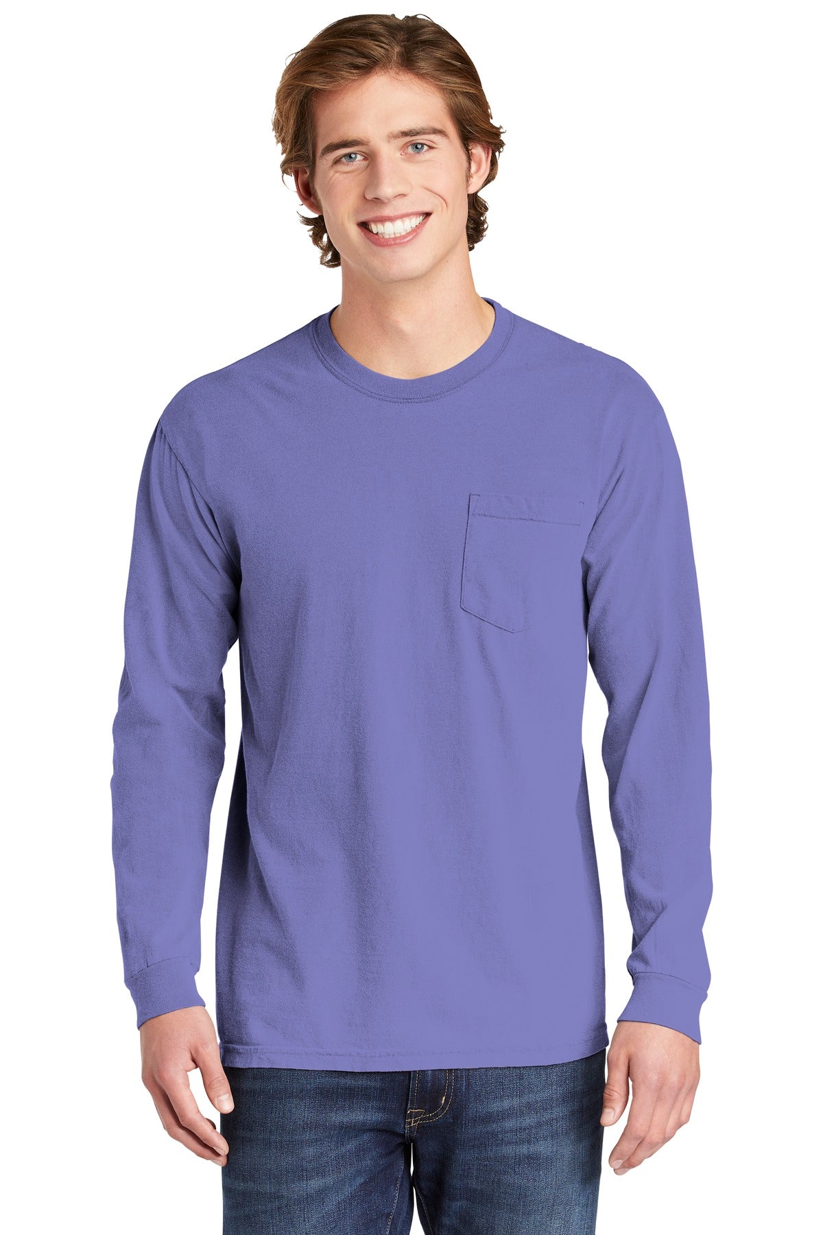 COMFORT COLORS® Heavyweight Ring Spun Long Sleeve Pocket Tee