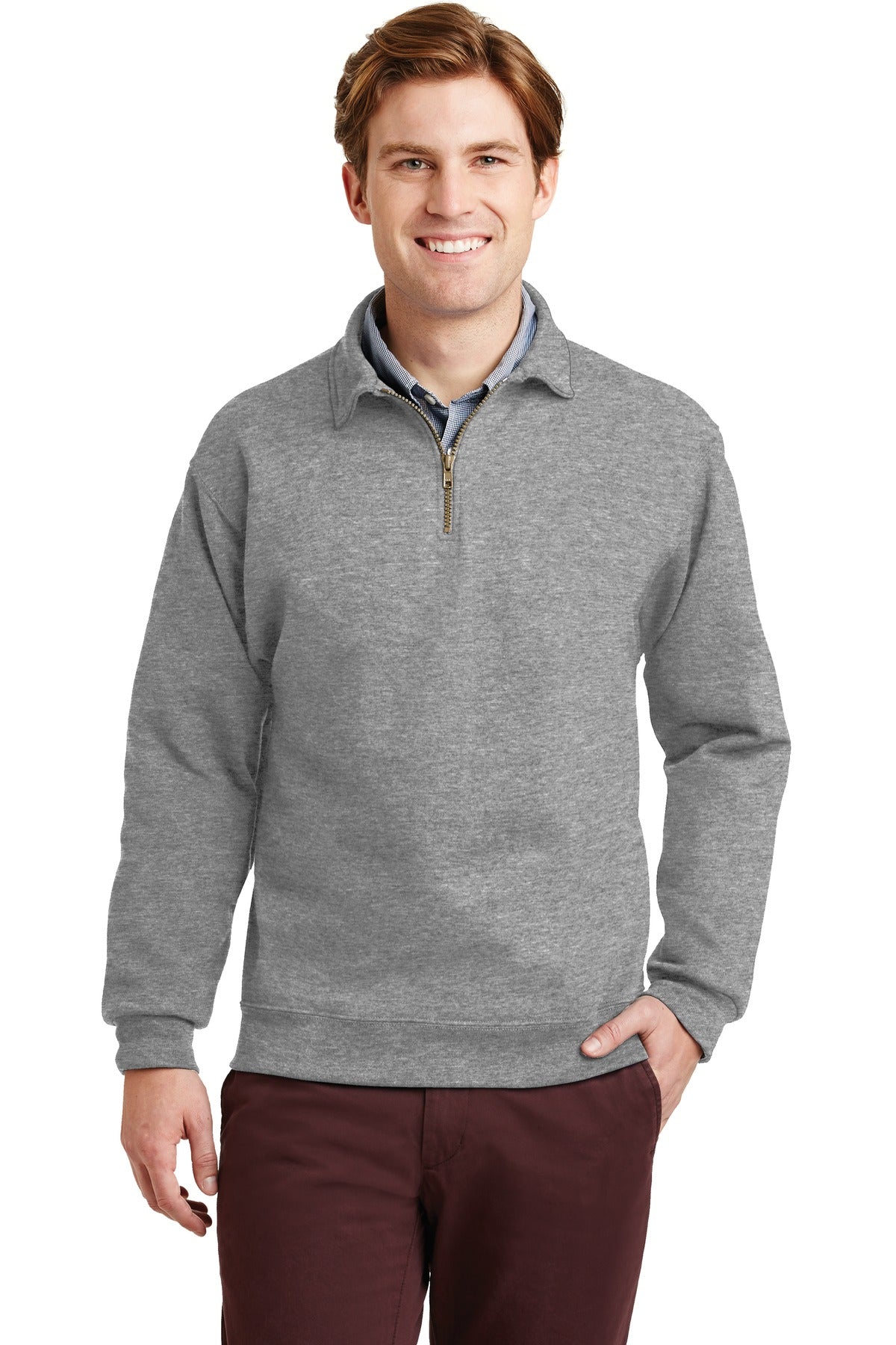 Jerzees® Super Sweats® NuBlend® - 1/4-Zip Sweatshirt with Cadet Collar