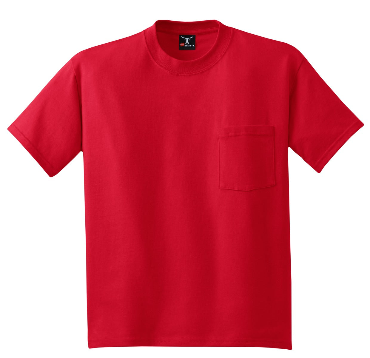 Hanes® Beefy-T® - 100% Cotton T-Shirt with Pocket