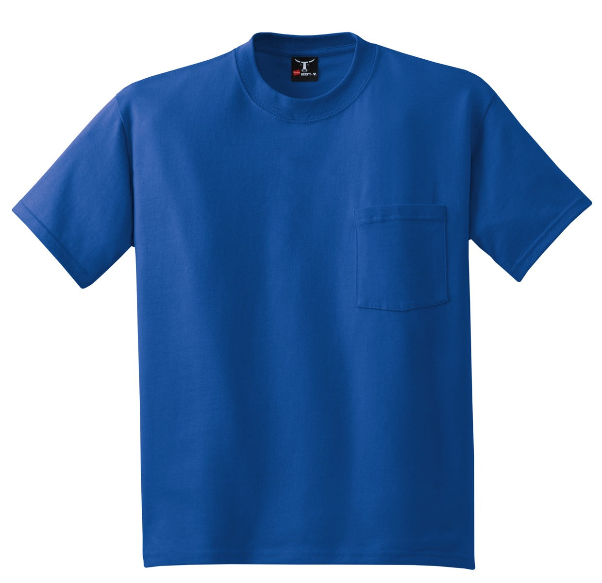 Hanes® Beefy-T® - 100% Cotton T-Shirt with Pocket