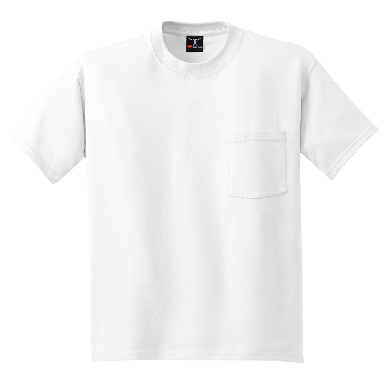 Hanes® Beefy-T® - 100% Cotton T-Shirt with Pocket