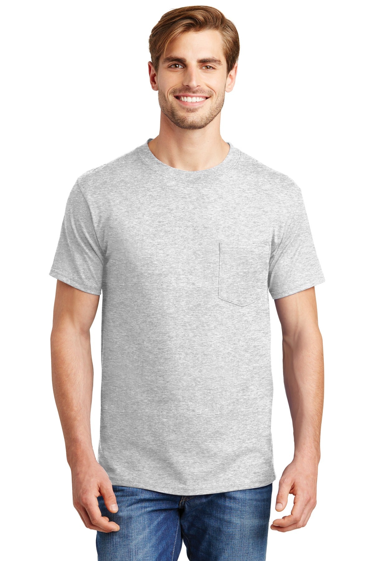 Hanes® Beefy-T® - 100% Cotton T-Shirt with Pocket