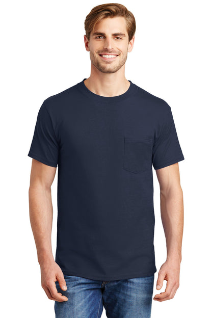 DISCONTINUED - Hanes® Beefy-T® - 100% Cotton T-Shirt with Pocket