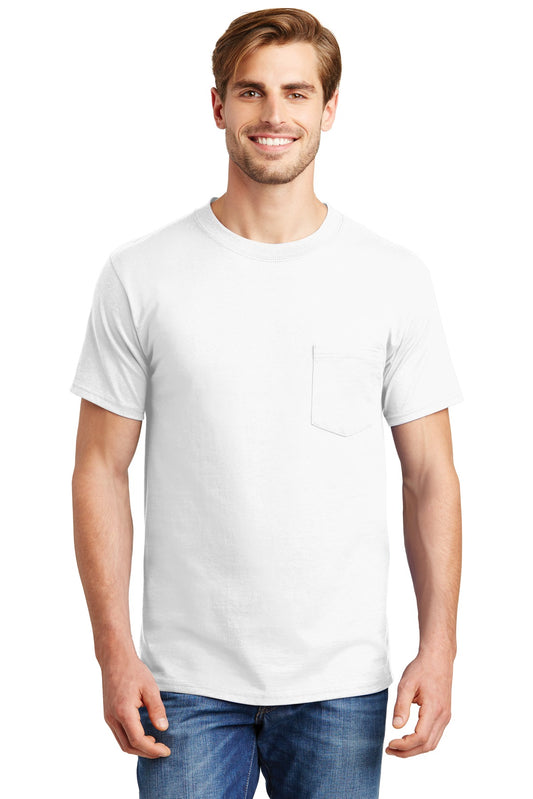 Hanes® Beefy-T® - 100% Cotton T-Shirt with Pocket
