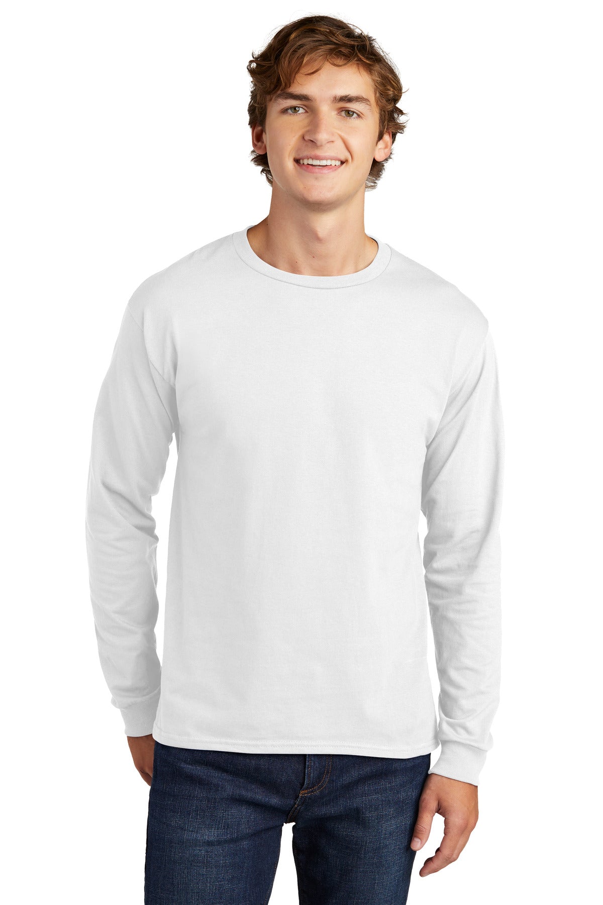 Hanes® Essential-T 100% Cotton Long Sleeve T-Shirt